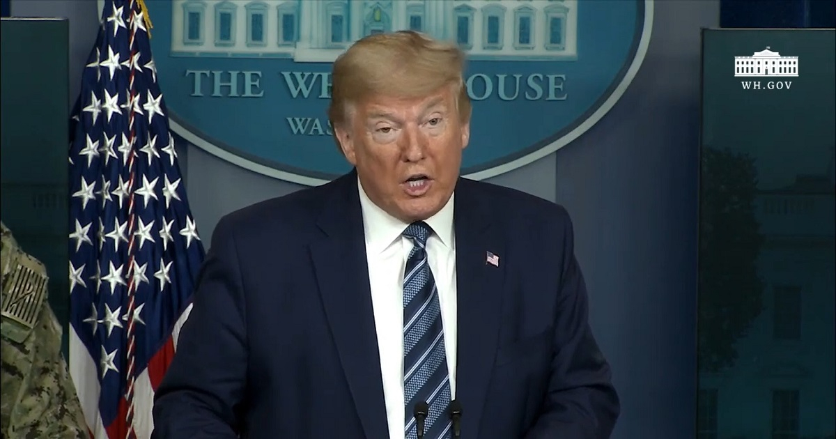 Trump durante conferencia de prensa en la Casa Blanca. © Captura de vídeo