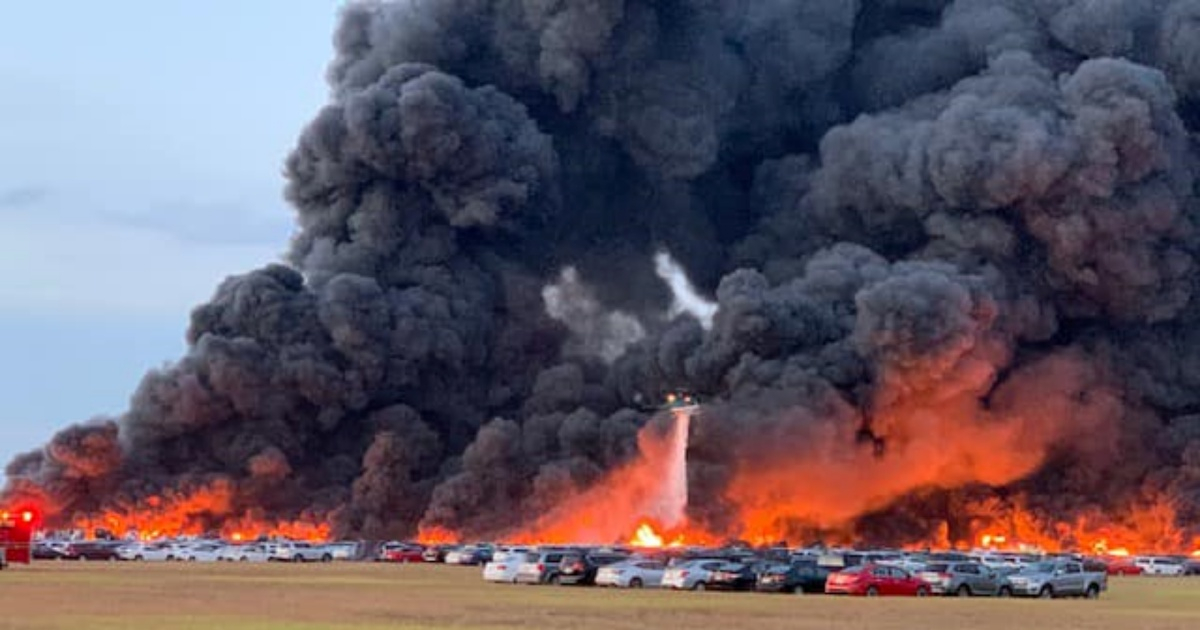 Incendio en el Aeropuerto Internacional Southwest Florida © Facebook / Charlotte County Sheriff's Office
