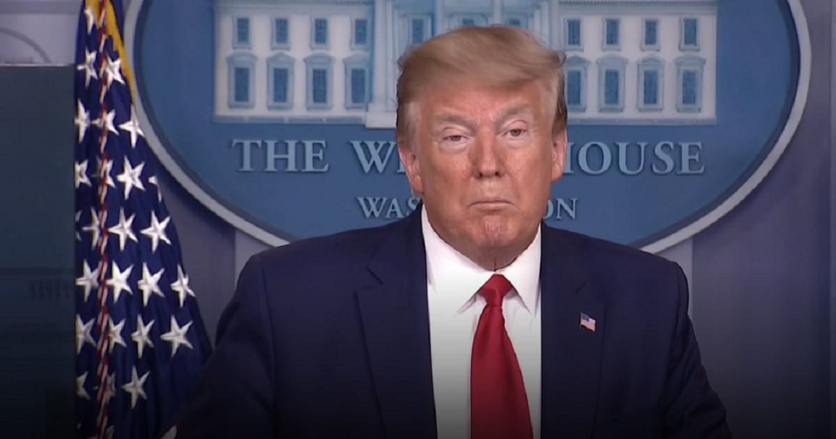 Donald Trump en conferencia de prensa © Captura de video / 6 de abril de 2020
