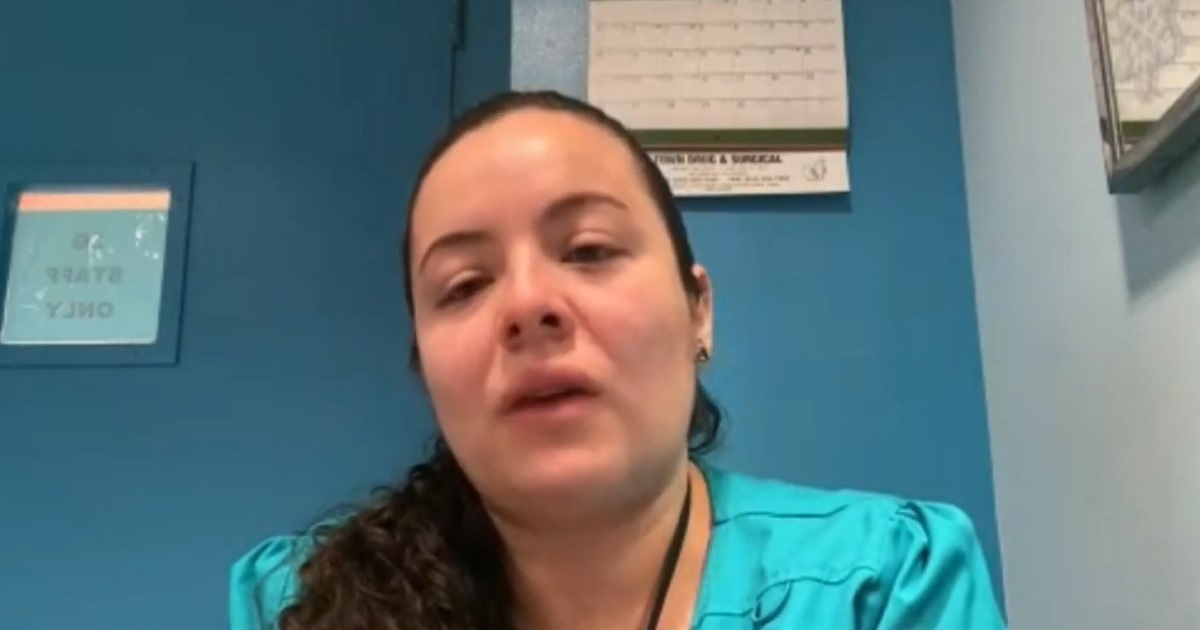 La enfermera Diana Torres. © Captura de Youtube/Telemundo