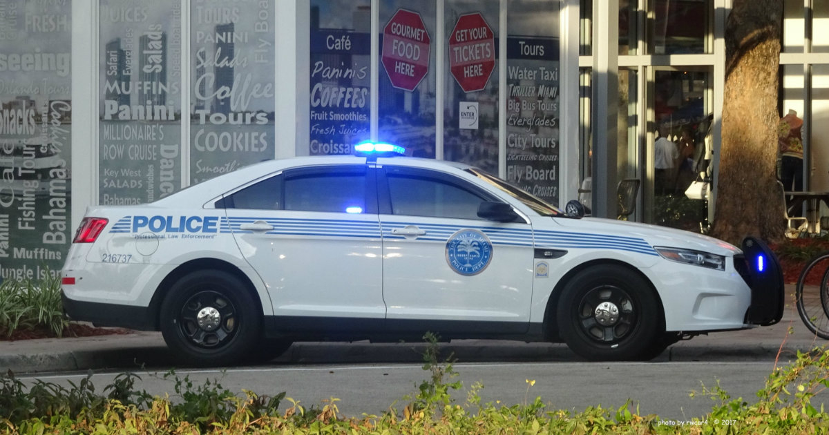 Auto de Policía de Miami © Twitter/Miami Police Departament