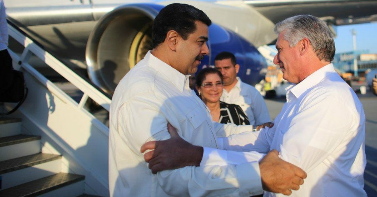 Nicolás Maduro y Miguel Díaz-Canel. (imagen de archivo) © Twitter / Nicolás Maduro