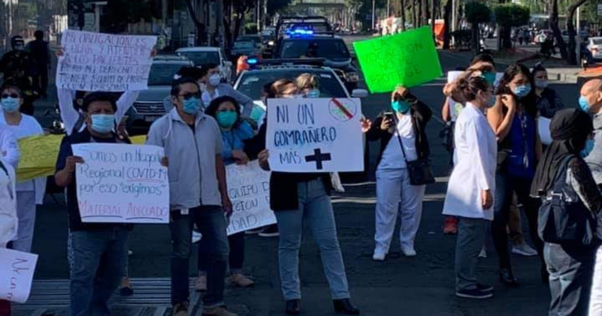 Médicos protestan en México por falta de insumos. (imagen de referencia) © Twitter