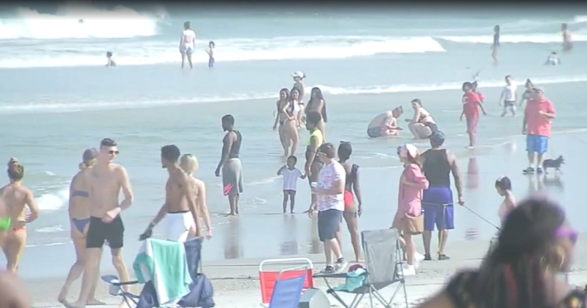 Playa de Jacksonville. © Captura de vídeo de CBS.