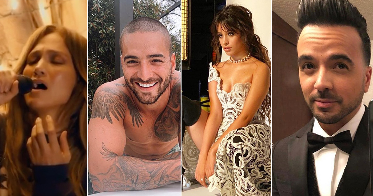 JLo, Maluma, Camila Cabello y Luis Fonsi © Instagram de los artistas