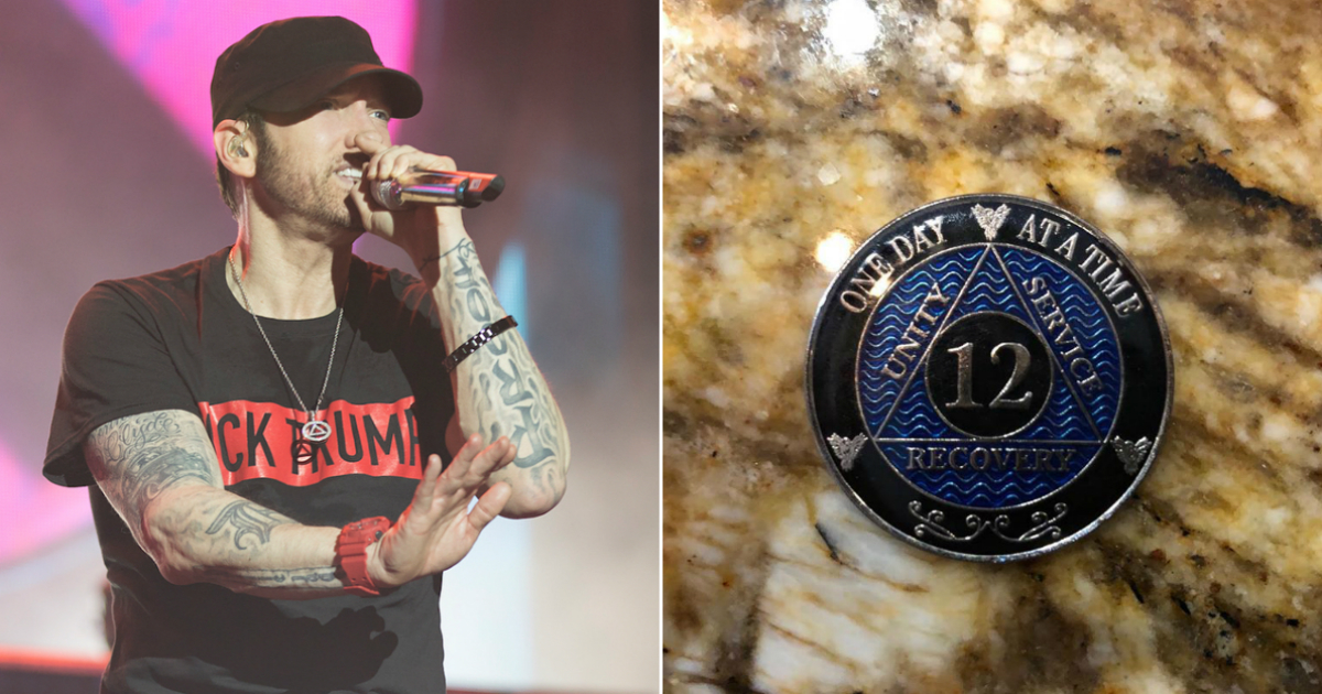  Eminem celebra   años limpio de drogas  