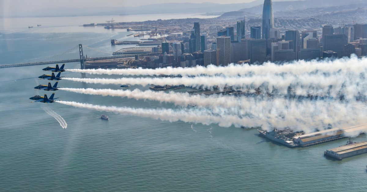 Aviones en San Francisco © Twitter/ Blue Angels 