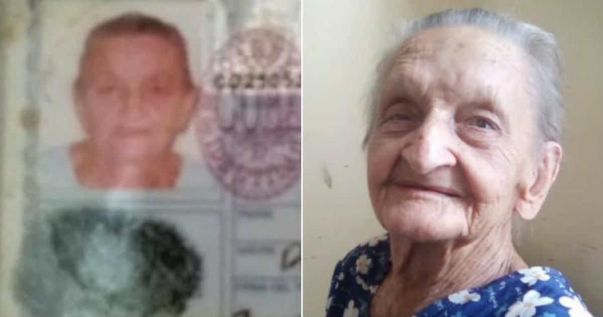 Carnet de identidad de la anciana (i) y Zoila Rosa Hernández García, la anciana desaparecida (d) © Collage Facebook/Jorge Felix Díaz Gómez