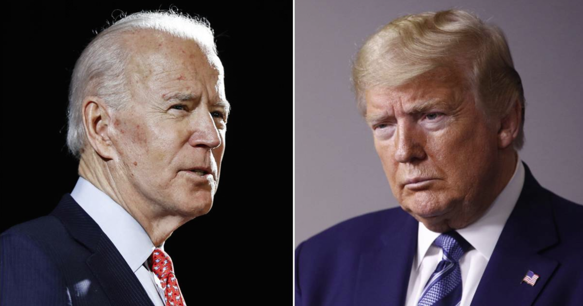 Biden y Trump se enfrentarán en las elecciones del próximo 3 de noviembre © Screenshot