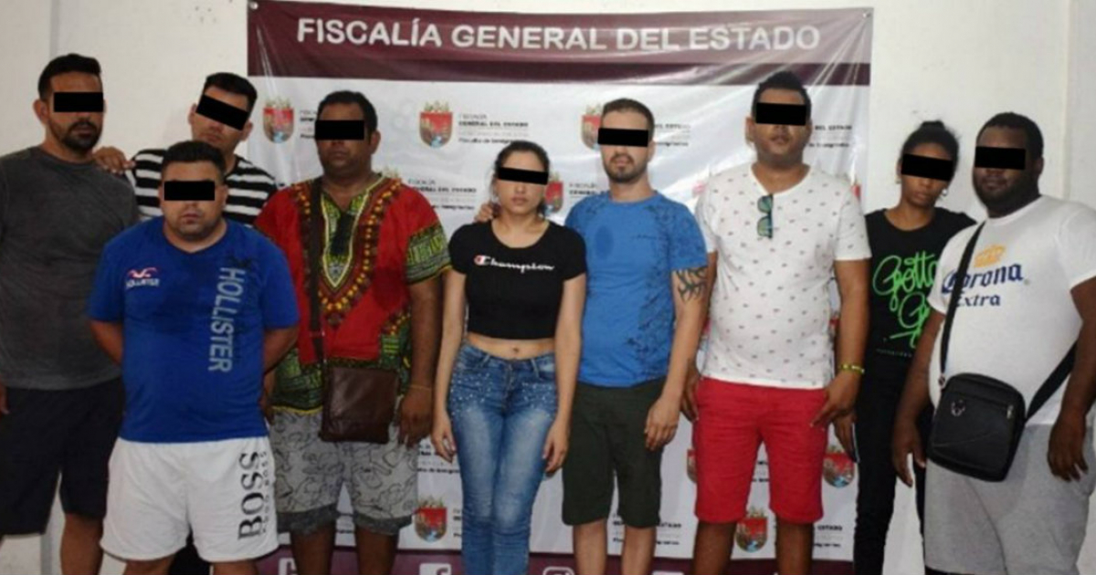Cubanos arrestados en México por posesión de drogas © Policía Tapachula