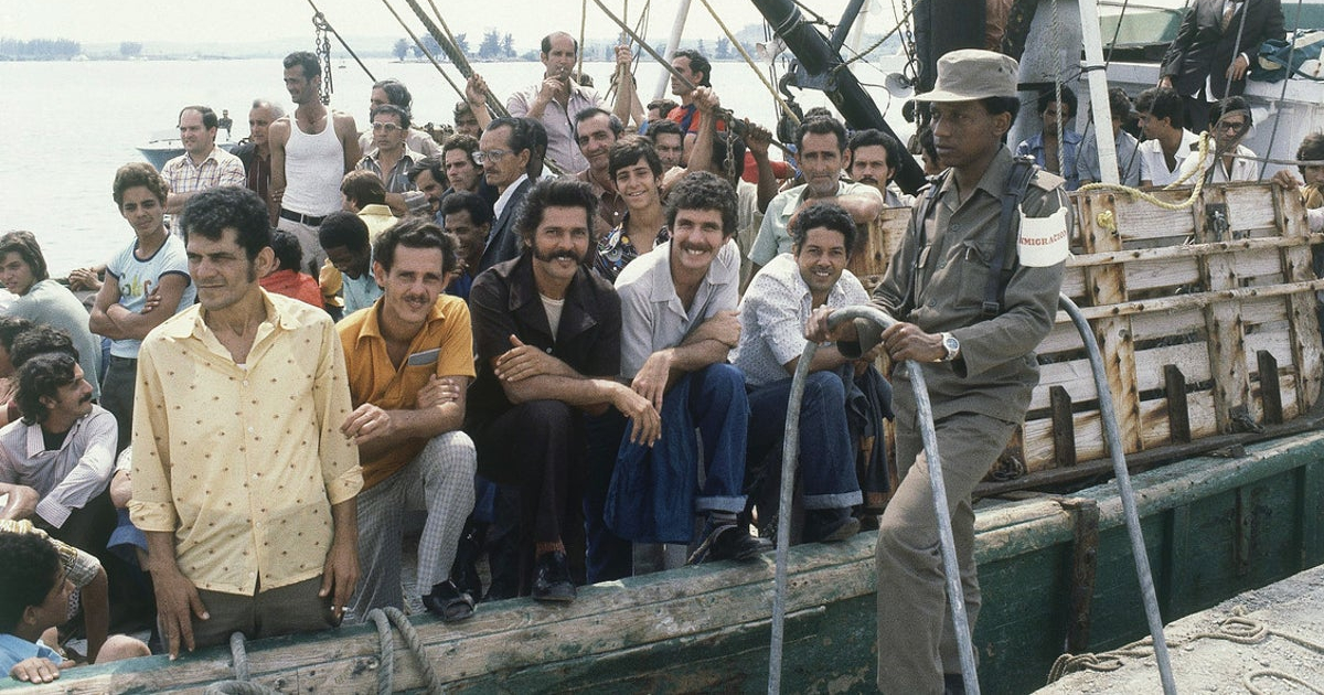 Marielitos a punto de zarpar hacia Estados Unidos, 1980 © Cubanet