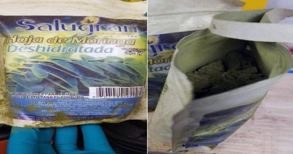 Cocaína en paquetes de moringa © CBP