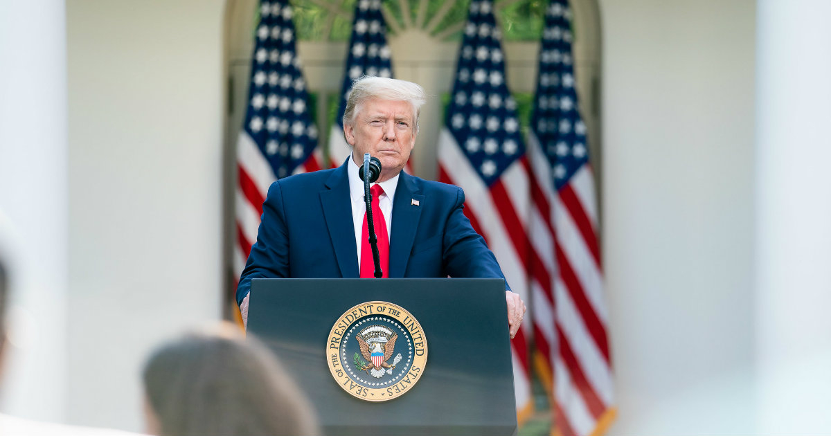 Donald Trump atiende a la prensa en la Casa Blanca © Flickr / The White House