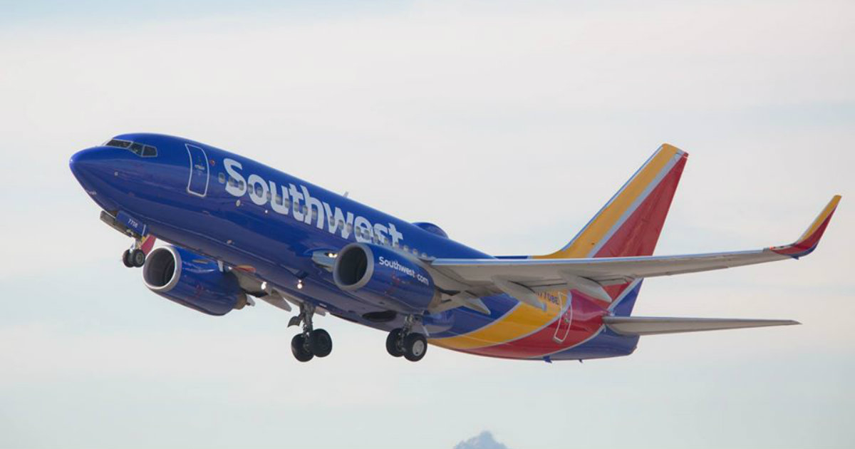Avión de Southwest Airlines © Facebook / Southwest Airlines