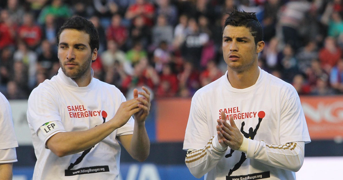 Gonzalo Higuain y Cristiano Ronaldo © Wikipedia Commons
