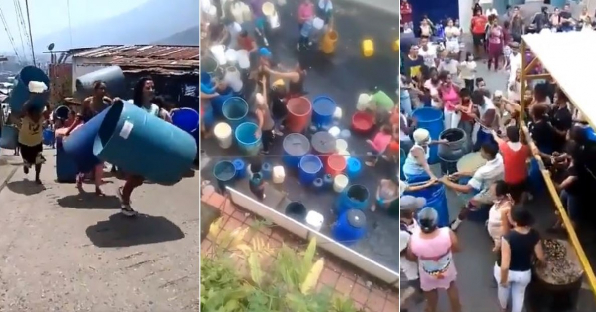 Crisis de agua en Venezuela © Captura de videos de Twitter