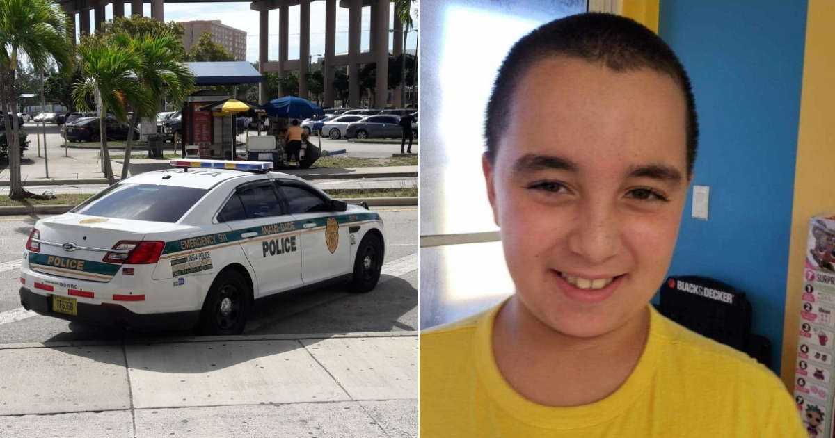 Policía de Miami-Dade y Alejandro Ripley © CiberCuba / Miami-Dade Police en Twitter