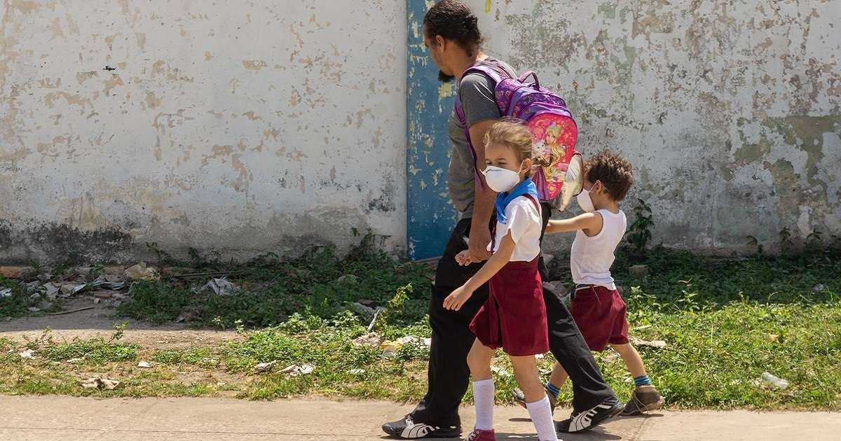 Niños cubanos durante la pandemia © CiberCuba