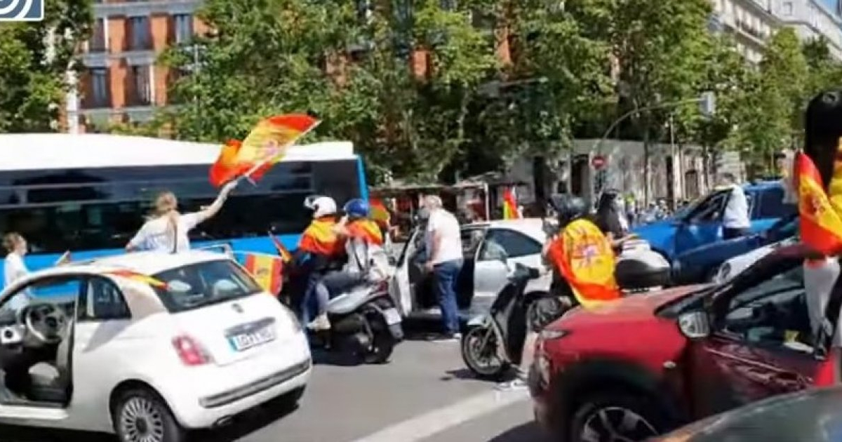 Manifestación en Madrid © Captura de video de YouTube