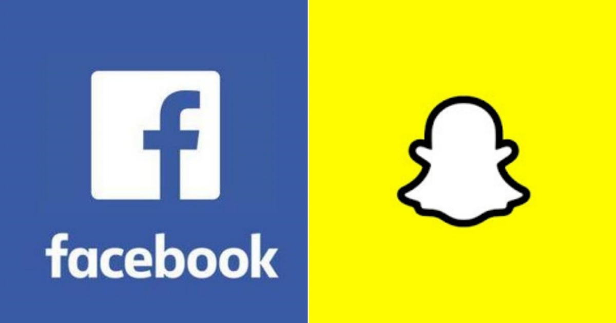 Logos de Faceboko y Snapchat © Wikimedia Commons