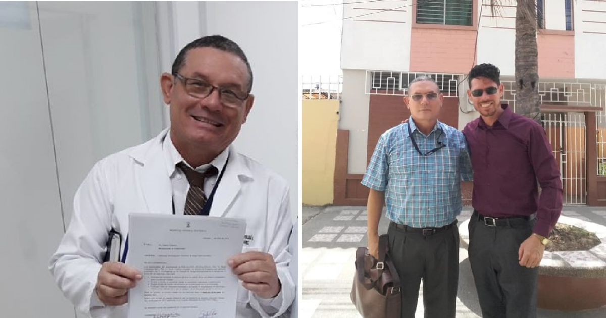 Médico cubano Eugenio Suárez Utria © Facebook / Ma Antonieta Jara Vélez y Yuli Suárez