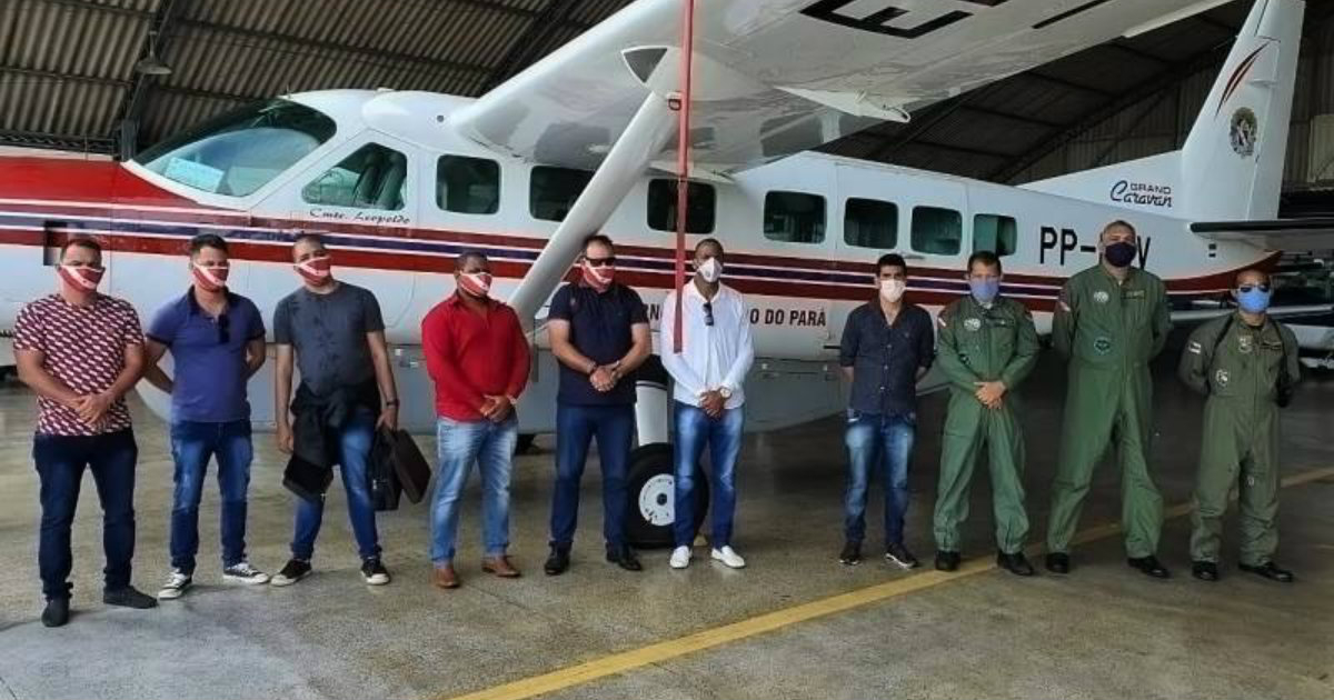 Siete médicos cubanos arriban a la ciudad de Belén, capital de Pará © Alex Ribeiro / Agencia Pará