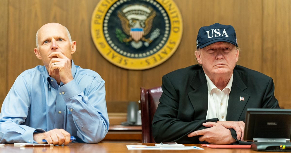 Rick Scott y Donald Trump en una imagen de archivo de 2019. © Flickr / The White House - Shealah Craighead