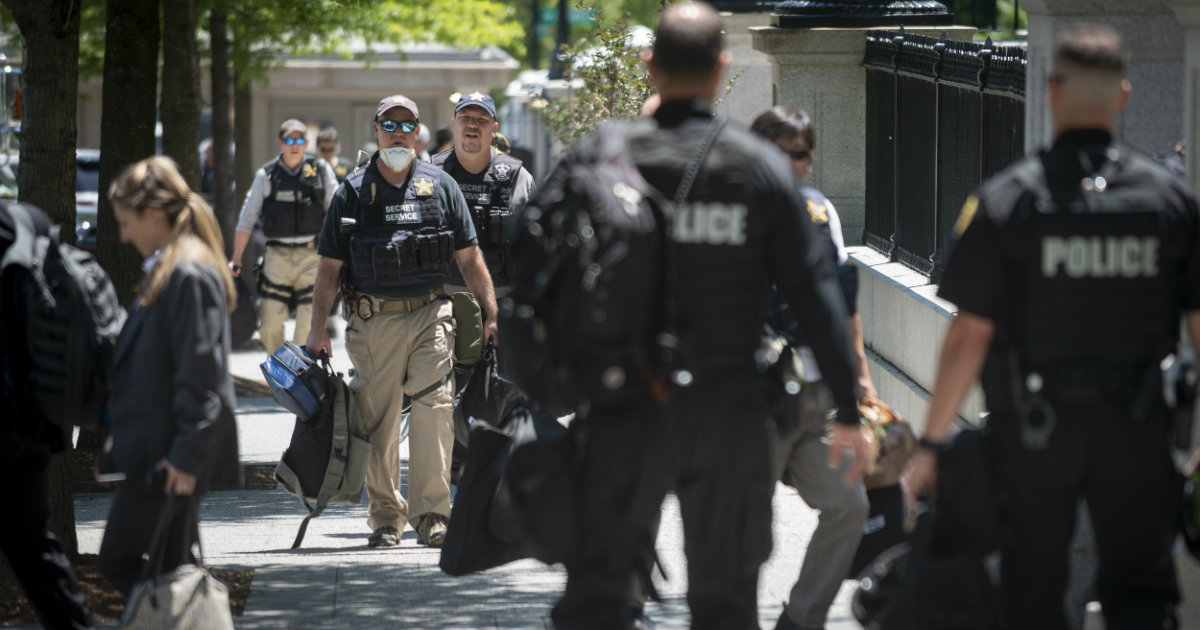Miembros de la División Uniformada del Servicio Secreto en protestas cerca de la Casa Blanca (Imagen de referencia) © Flickr / U.S. Department of Homeland Security