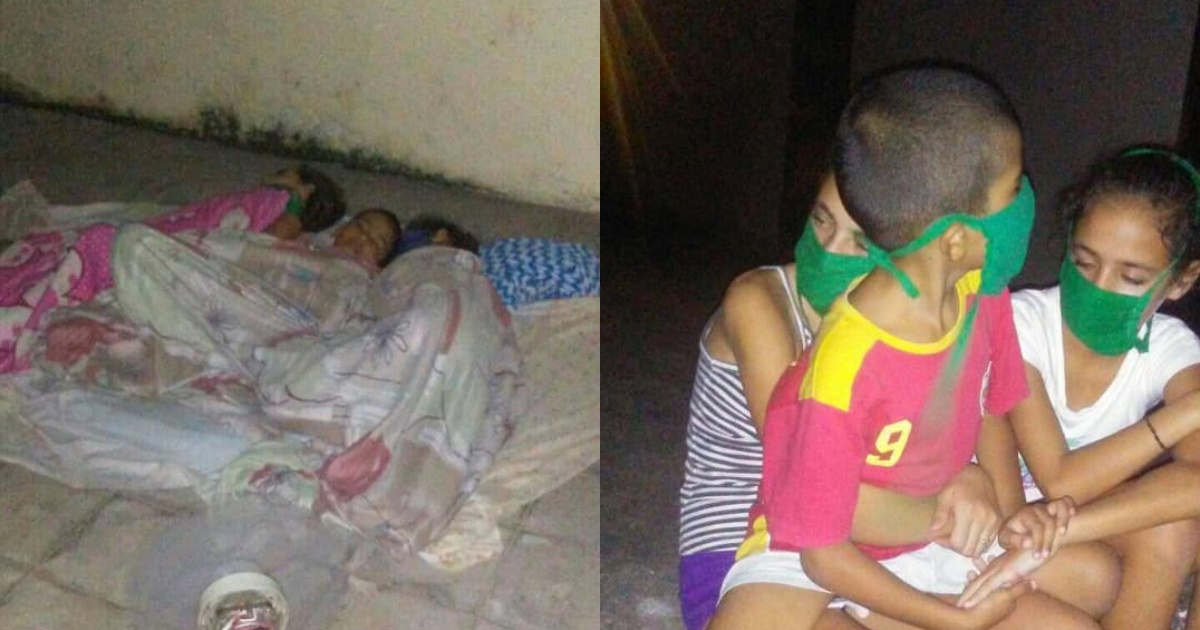 Niños duermen en la calle © Noelia Pedraza/Facebook