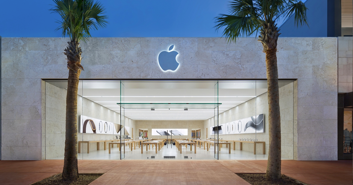 Una tienda de Apple en Miami Beach © Apple Website