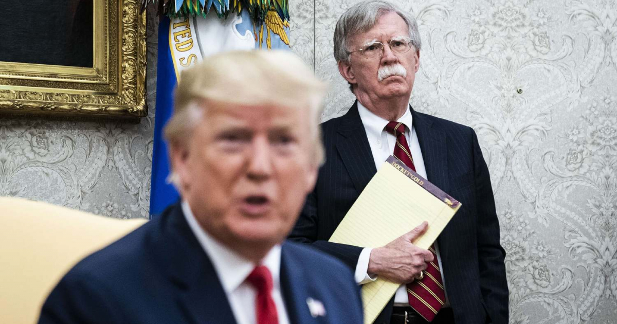 Trump y Bolton durante una reunión en la Casa Blanca © Foto © Flickr / The White House