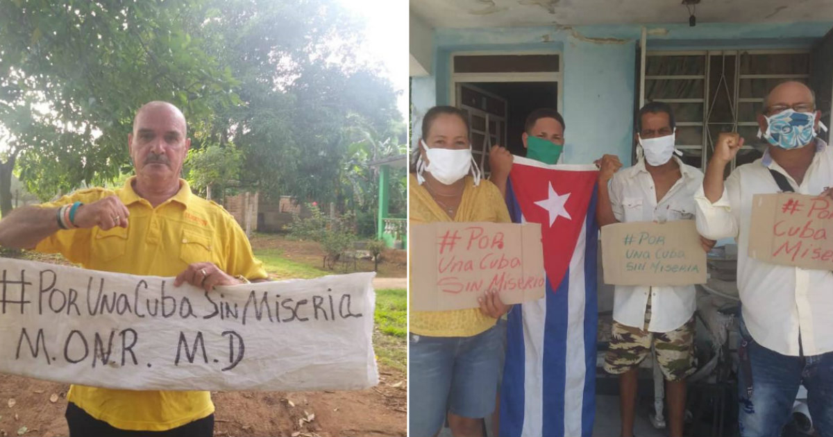 Seguidores de la campaña por "Una Cuba sin miseria" © Cortesía CiberCuba