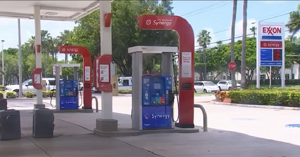 Gasolinera en Miami-Dade © Captura de Video / Telemundo 51