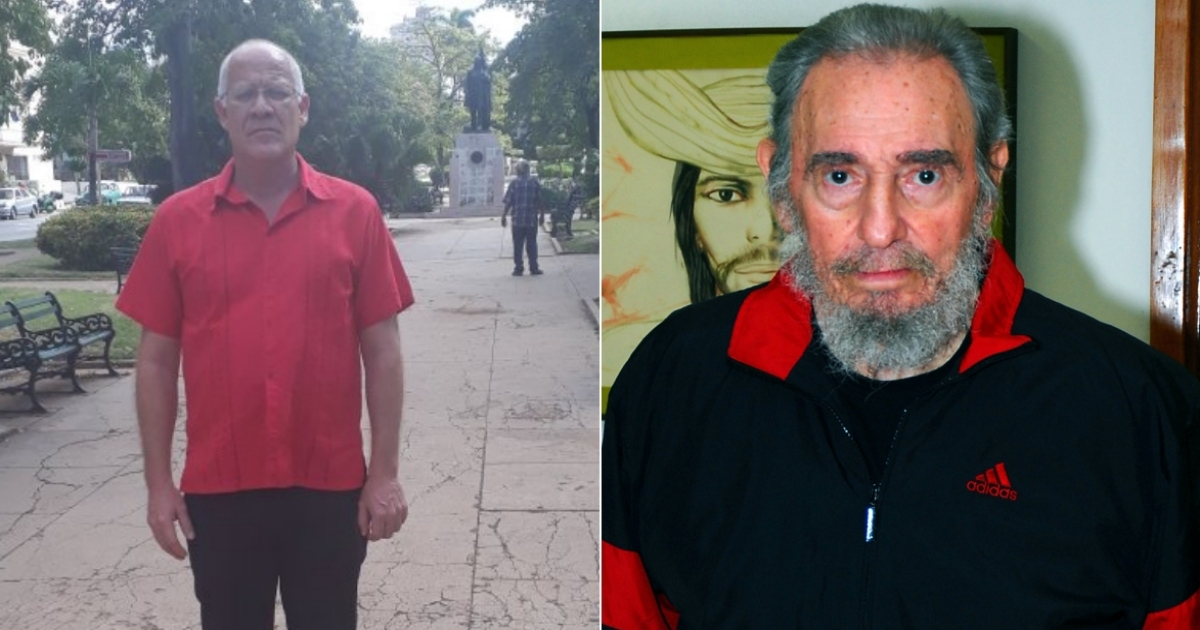 Fernando Rojas y Fidel Castro, imágenes de archivo. © Collage con Twitter de Rojas y Wikimedia Commons / Presidencia de Argentina