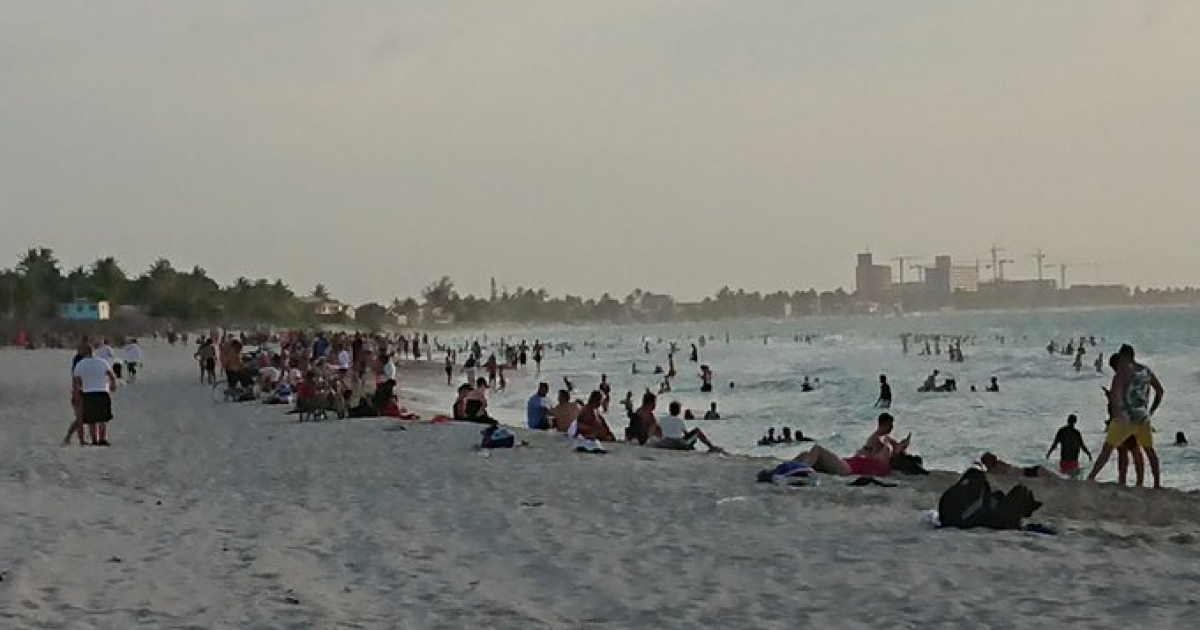 Playa de Varadero el sábado 27 de junio © Twitter / @AndryLp7