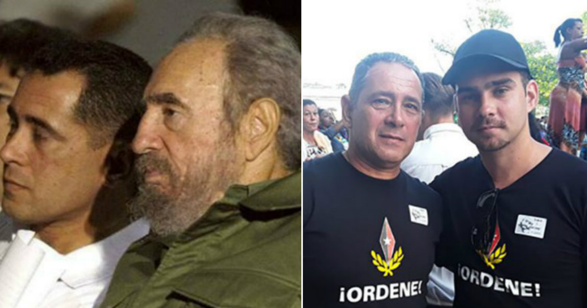 Juan Miguel González junto a Fidel y junto a su hijo Elián © Collage CiberCuba (Cubadebate archivo y Trabajadores)