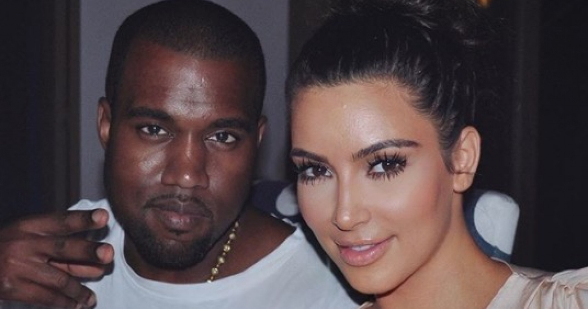 Kanye West junto a su esposa Kim Kardashian © Instagram / Kim Kardashian