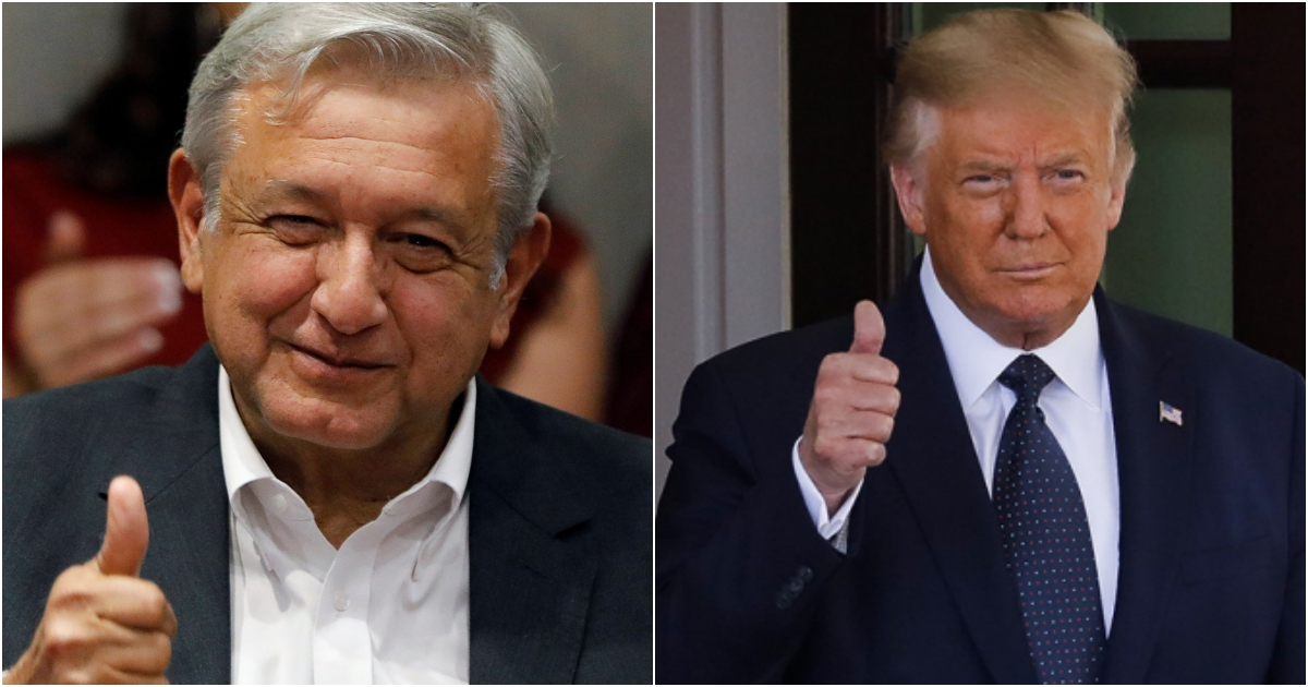 López Obrador y Trump © Collage YouTube/screenshot