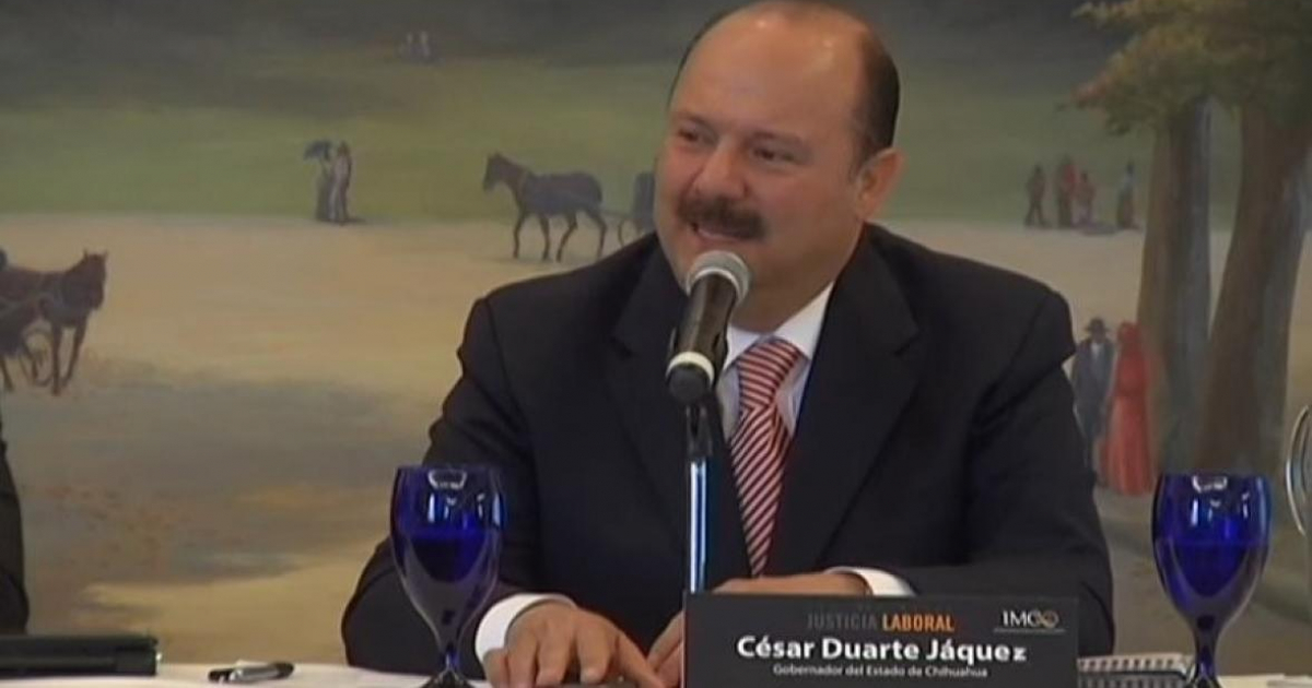César Duarte en una intervención en el Congreso (Imagen referencial) © Captura de video de Azteca Noticias