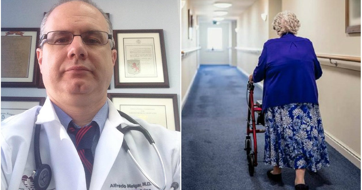 Dr. Alfredo Melgar / Hogar de ancianos en Florida © Facebook Alfredo Melgar / Twitter