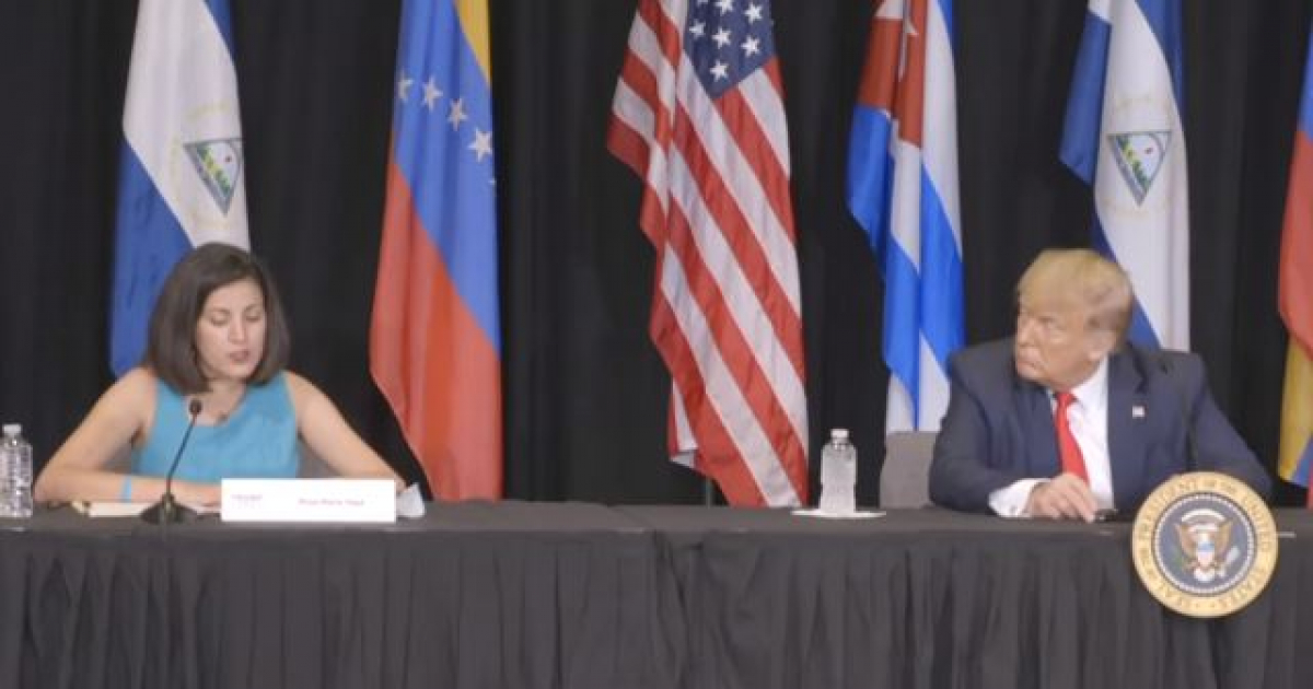 Rosa María Payá y Donald Trump © Captura de vídeo 