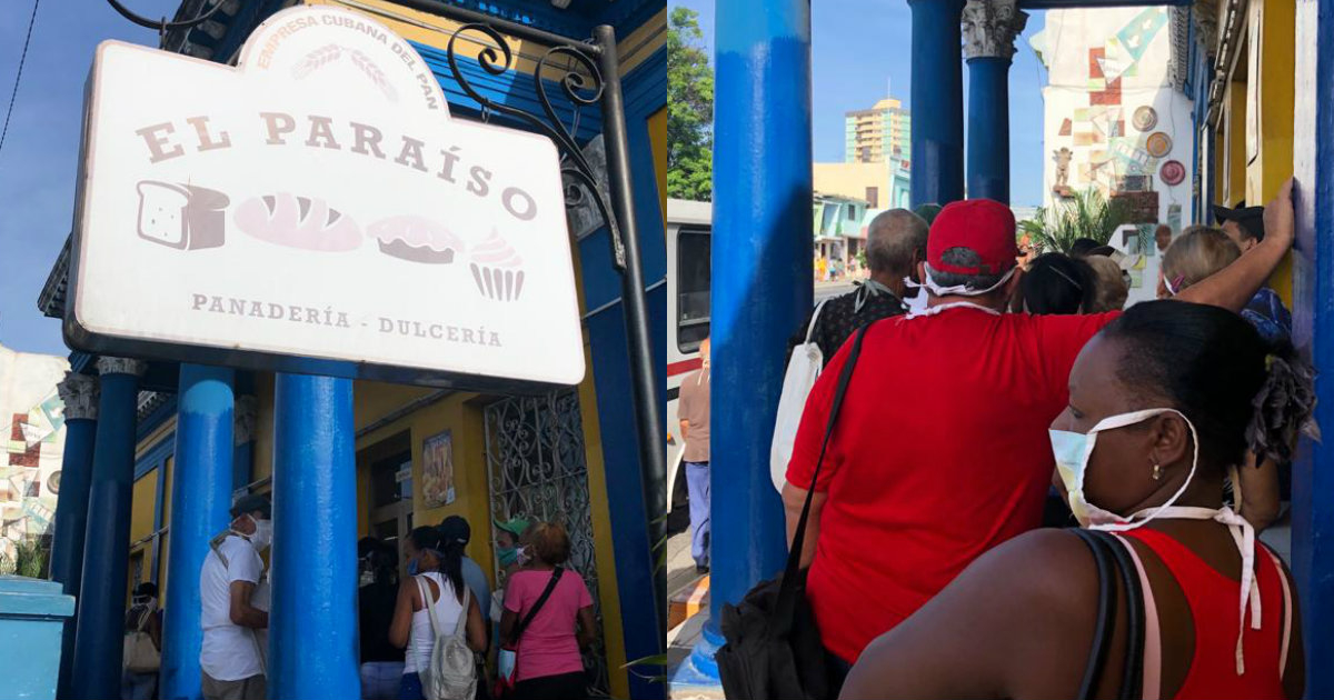 Colas en la panadería El Paraíso, de Santiago de Cuba © CiberCuba
