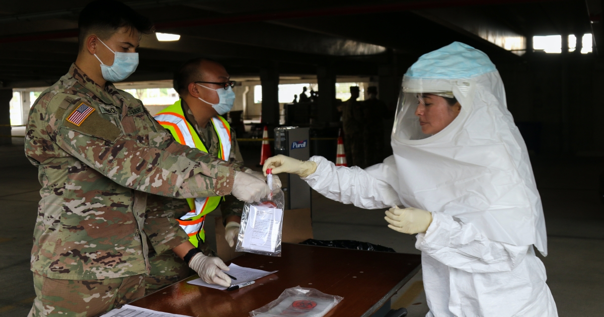 Militares y médicos recogen muestras en Florida. (imagen de archivo) © Flickr / The National Guard - Spencer Rhodes