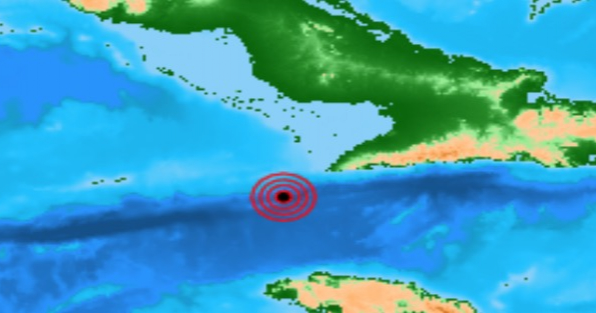 Sismo de 4.8 registrado al sur de la provincia Granma © Centro Nacional de Investigaciones Sismológicas