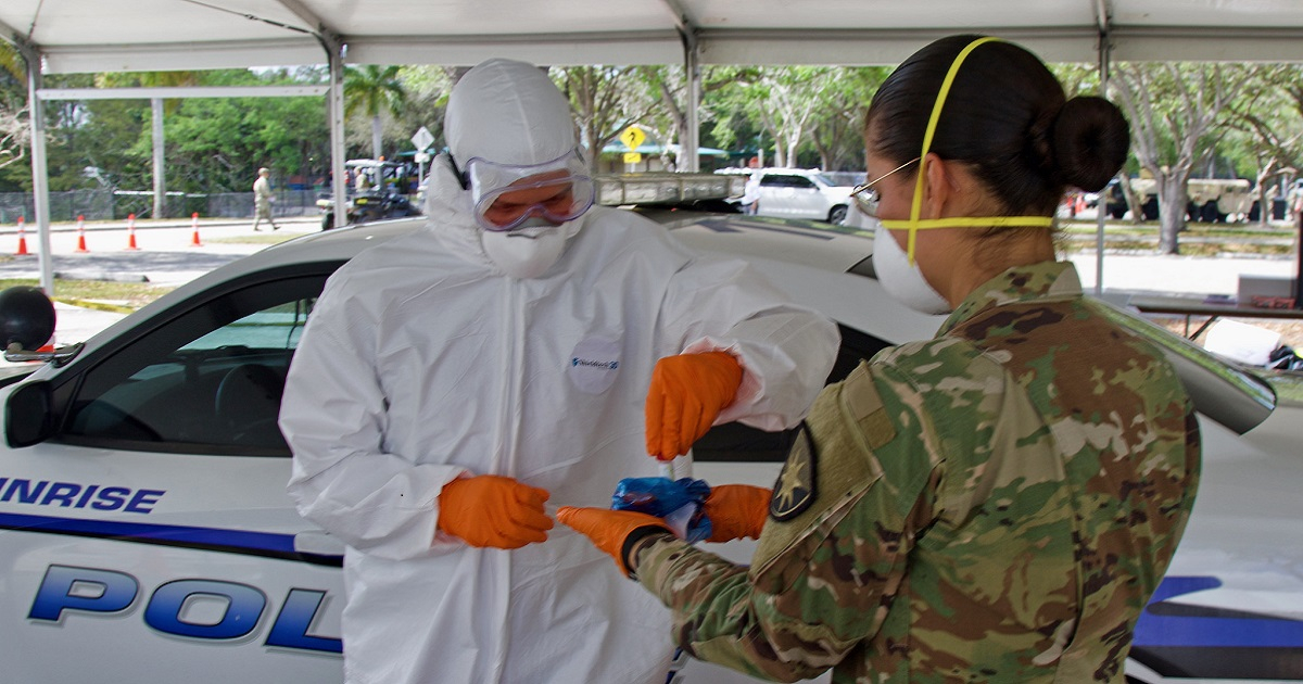 Pruebas de coronavirus en Florida. © Flickr / The National Guard