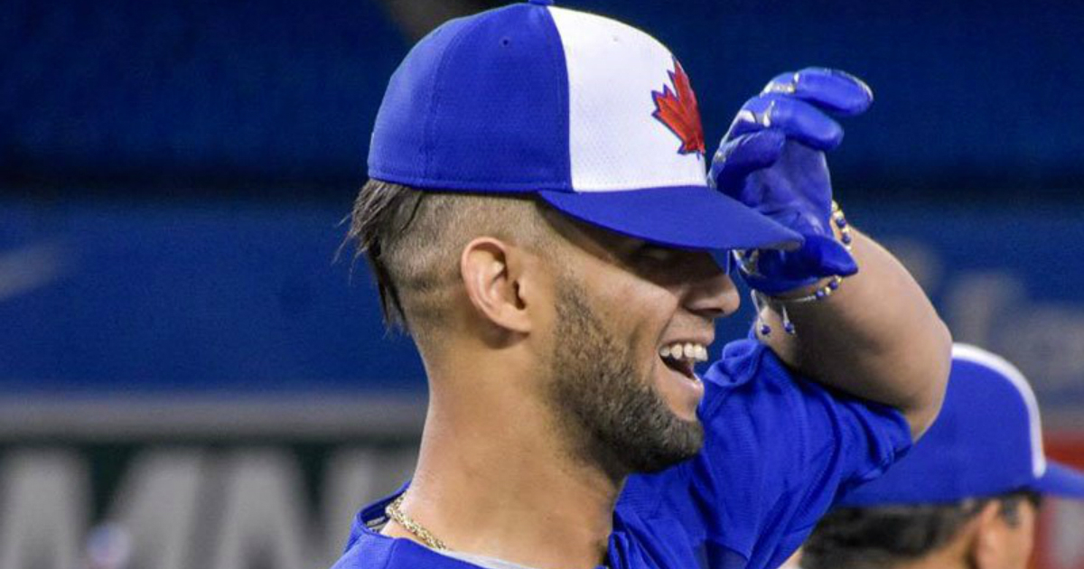 Lourdes la llevó lejos. © Toronto Blue Jays/Twitter.