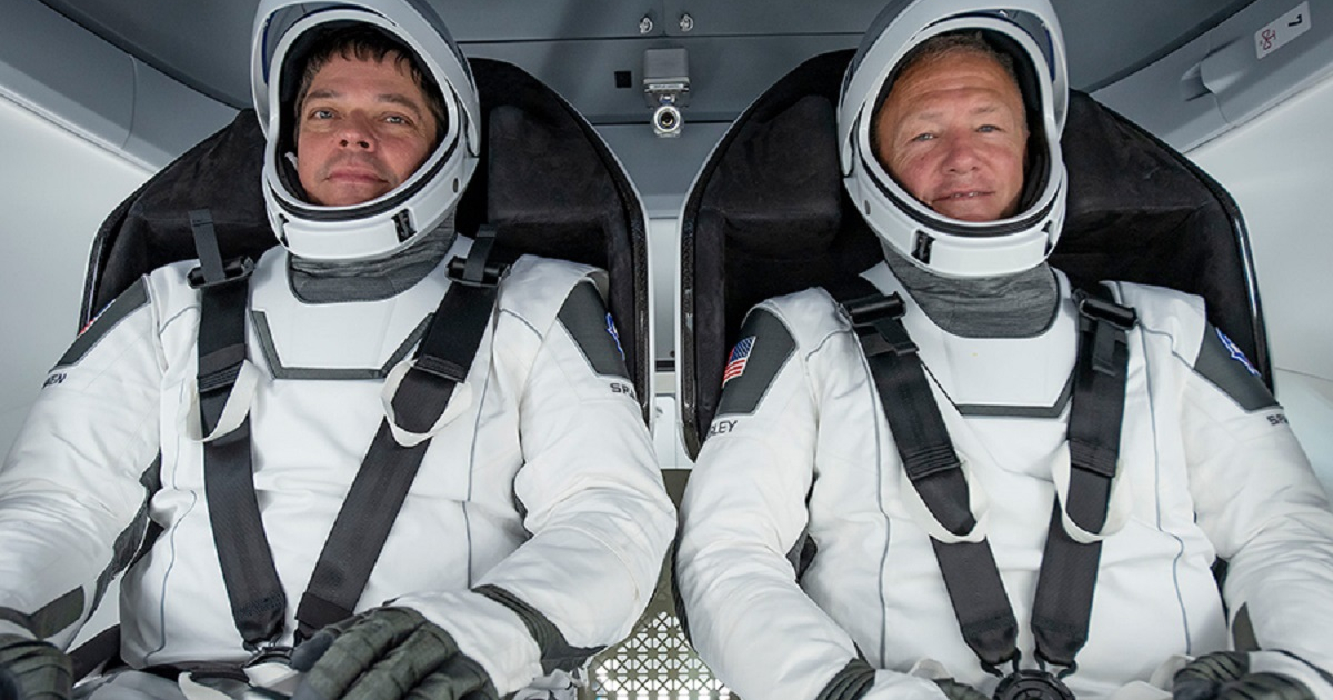 Bob Behnken y Doug Hurley © NASA en español/Twitter