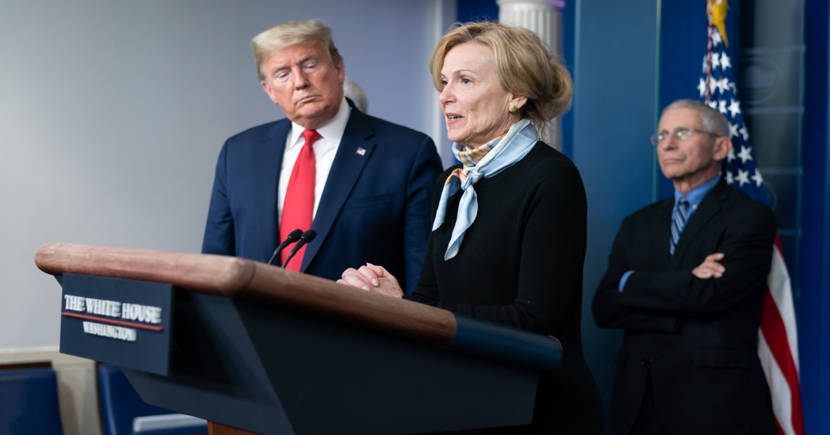 Donald Trump, Dr. Deborah Birx y el Dr. Anthony Fauci. (imagen de archivo) © Flickr / The White House - Andrea Hanks