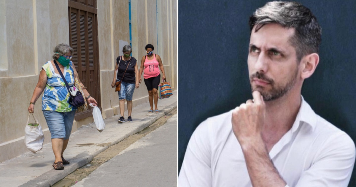 Personas con mascarilla en La Habana y el doctor hispano-cubano Eduardo López-Collazo © Cibercuba / Facebook / Eduardo López-Collazo