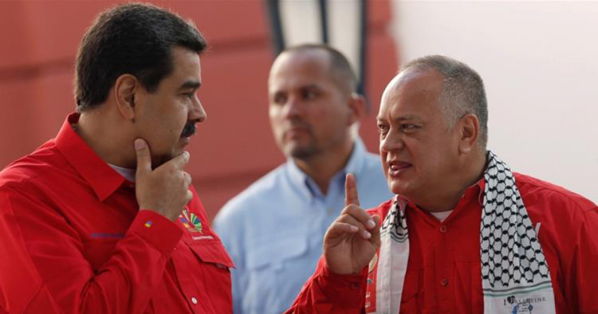 Diosdado Cabello, jefe de la Constituyente © Twitter / Nicolás Maduro